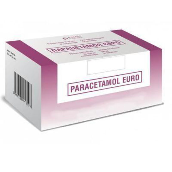 Світлина Паарцетамол Євро розчин для інфузій 10 мг/мл контейнер 100 мл №12